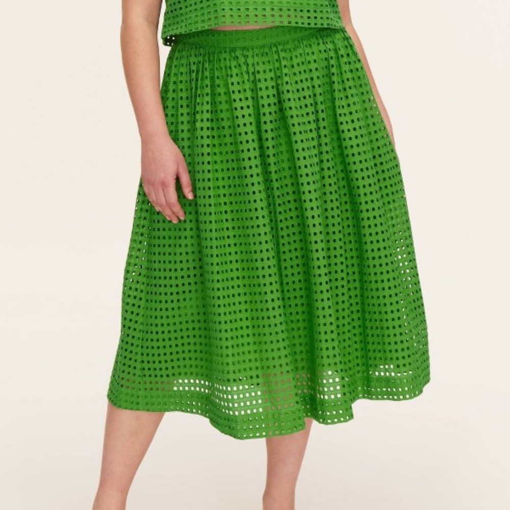 NWT kate spade x target Green A-Line Midi Skirt (sold out everywhere!)